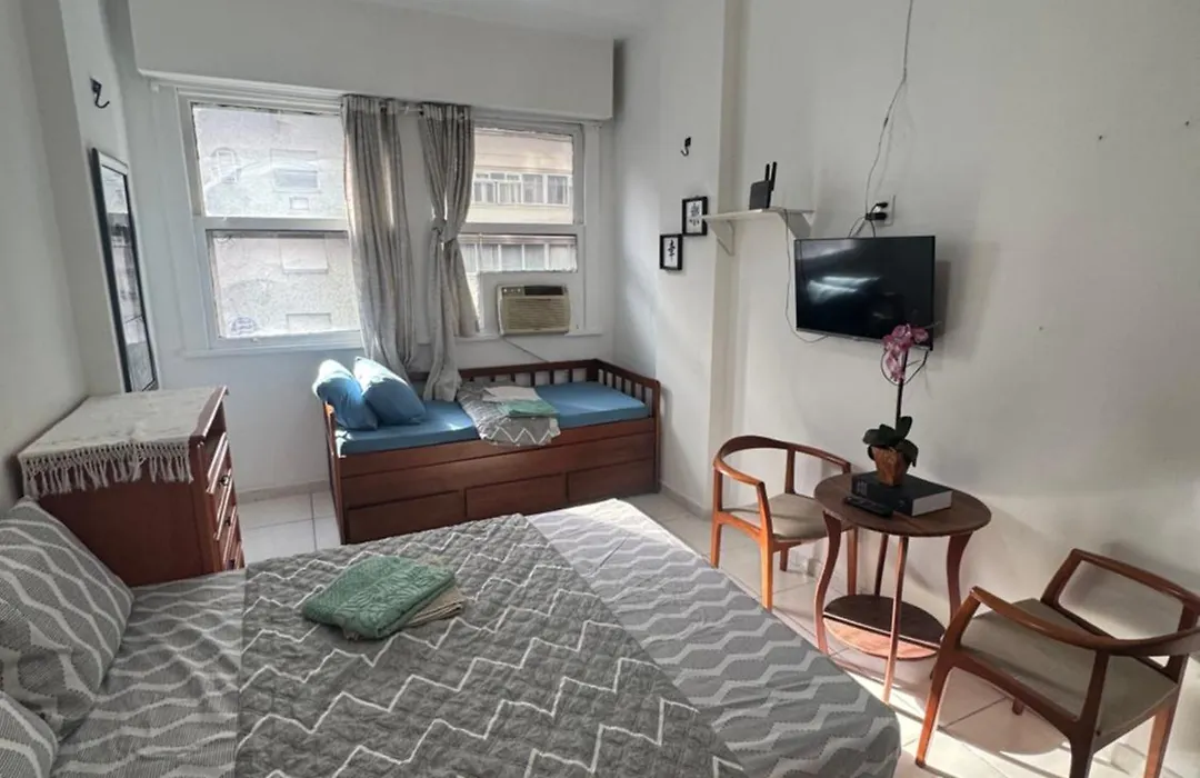 Apartamento Esquina da Praia, 2 minutos da Praia de Copacabana Posto 02-1
